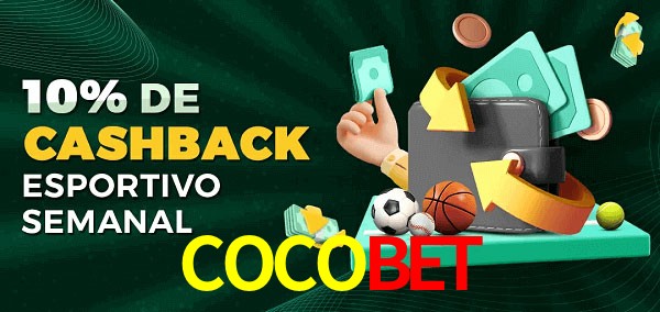 10% de bônus de cashback na COCOBET